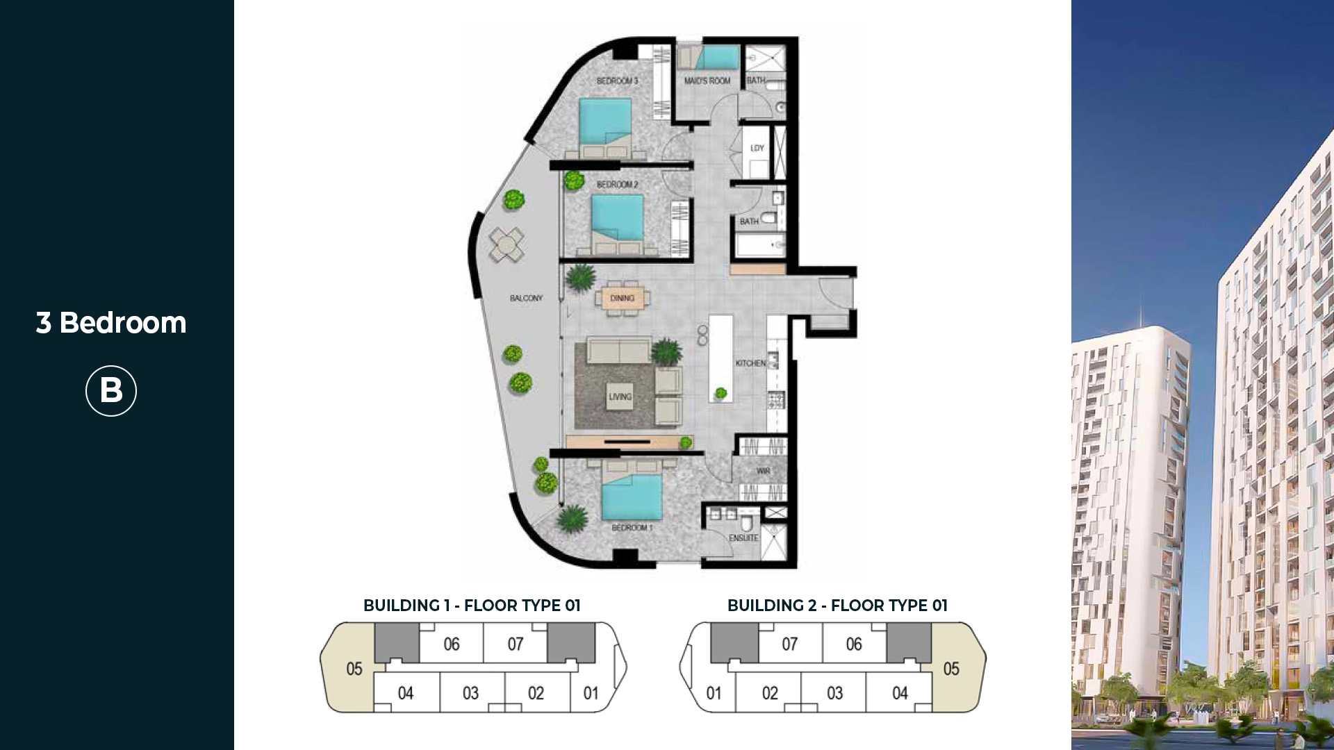 3 BR - Type A
